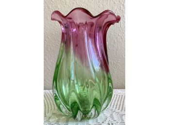 Watermelon Teleflora Glass Vase