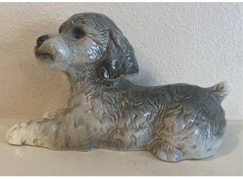 Vintage Goebel Germany Grey Laying Down Poodle
