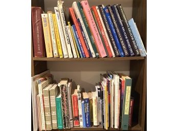 (2) Full Shelves Of Books