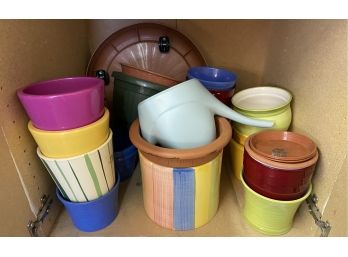Assorted Colorful Plant Pot Collection