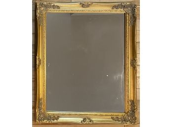 Small Mirror With Decorative Golden Frame