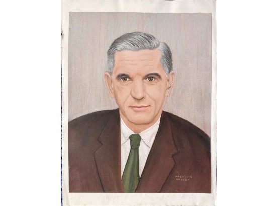 Prentice Borden Pastel On Paper Portrait
