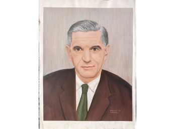 Prentice Borden Pastel On Paper Portrait
