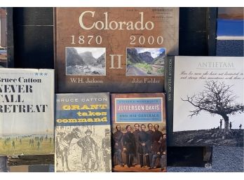 Grouping Of 5 Books Including W.H. Fields Colorado And Never Call Retreat