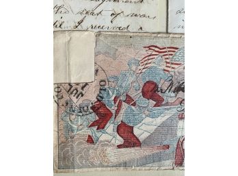 Handwritten Civil War Letters & Envelope To His Mother & Brother From C. Hopkins 133rd Regiment