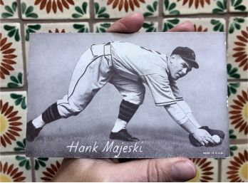 Hank Majeski Cleveland Indians Exhibit Card 1947
