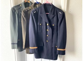 Collection Of Three Military And Naval Uniform Jackets