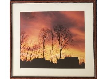 Framed Photo Of Winter Sunset