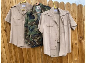Grouping Of Military Clothes