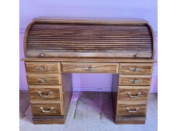 Roll Top Desk With 9 Drawers