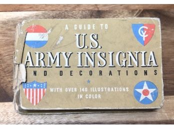A Guide To U.S. Army Insignia And Decorations Printed In USA 1941, Whitman