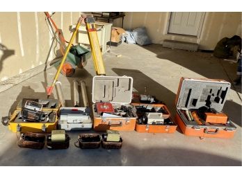 Huge Lot Of Surverying Tools And Equipment