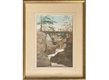 Devils Gorge Chromolithograph Valley Forge Connecticut