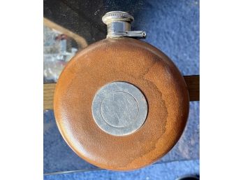 Vintage Leather Bound German Flask