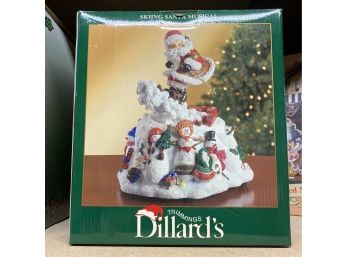 Skiing Santa Musical Box From Dillards