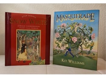 Signed By Author, Kit Williams Masquerade & Step Inside Snow White 3 Dimensional Book