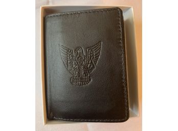 Eagle Scout Black Leather Men's Wallet New In Box