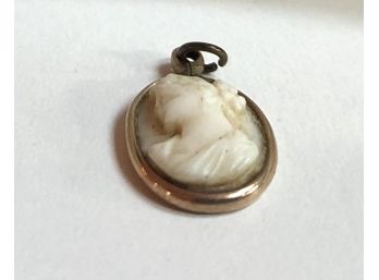 Family Heirloom Tiny Cameo Pendant With Letter, Found In 1877