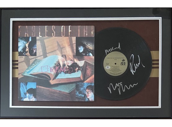 Fables Of The Reconstruction REM Signed Album In Frame With COA
