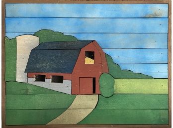 Handmade & Painted Farmhouse Art In Frame