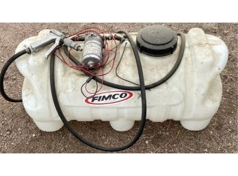 Fimco Spray Tank With Shurfl 60 Psi Motor And Nozzle