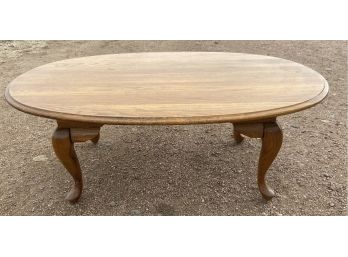 Small Wooden Oval Coffee Table