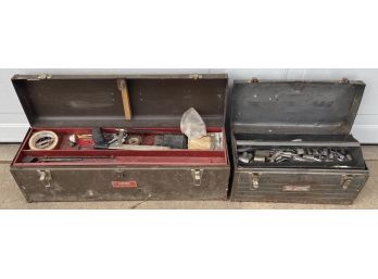Dayton And Craftsmen Metal Toolboxes With Assorted Tools