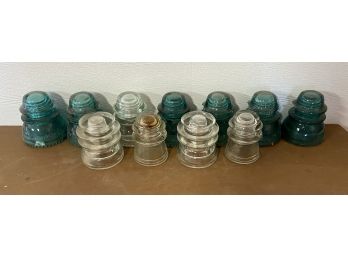 Collection Of Antique And Vintage Glass Insulators