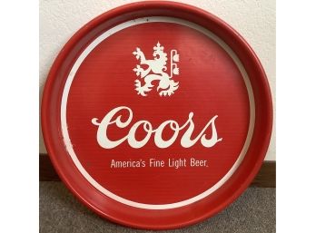 Coors Medal Painted Serving Tray 14'