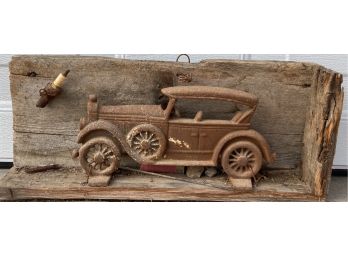 Vintage Handmade Cast Iron Ford Display