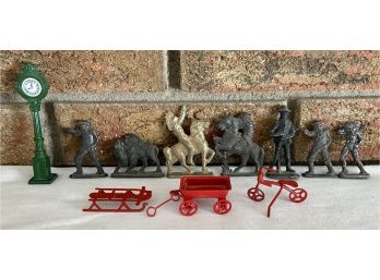 Collection Of Miniature Metal Figurines
