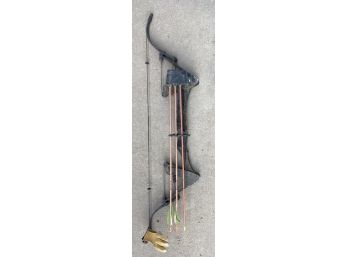 Eagle 48 Inch Compound Bow With Arrows And Sleeve