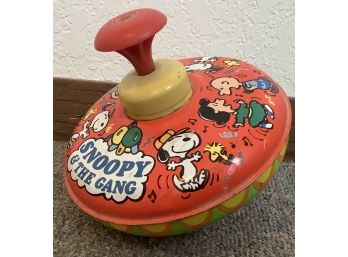 Vintage Peanuts Snoopy And The Gang Ohio Art Spinning Top