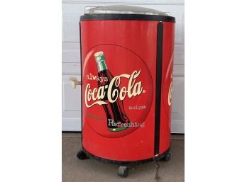 Large Plastic Coca-cola Beverage Dispenser (as Is)