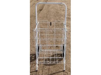 White Aluminum Collapsible Utility Cart