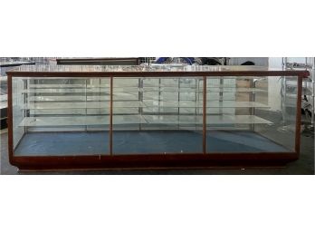XL 10 Foot Wood And Glass Commercial Display Cabinet