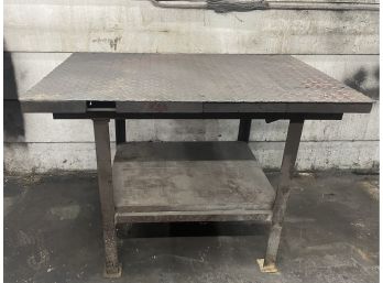 Solid Steel Custom Built 45' Work Table