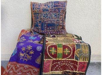 Collection Of Vintage Indian Embroidery