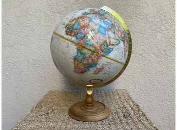 Replogle Globes Inc. 12' Globe On Wooden Base - LeRoy M. Tolman Cartographer