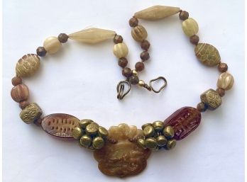 Large Tibetan Amber Necklace
