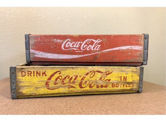 Vintage Coca Cola Wood Crates/ Carriers