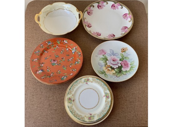 Lot Of 10 Assorted Plates