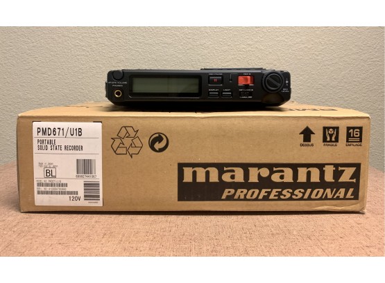 New In Box Marantz Professional WIB Solid State Recorder Model PMD671
