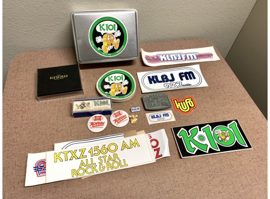 Lot Of Various Texas Radio Stickers