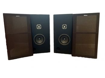 Sony SSU25 Wood Cabinet Speakers