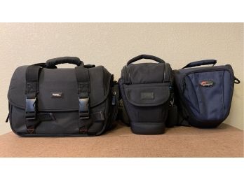 Lot Of 3 Assorted Camera Bags