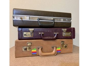 Lot Of 3 Vintage Briefcases