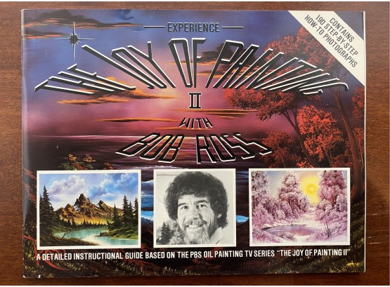 The Joy Of Painting Bob Ross Soft Back Book First Printing 1984