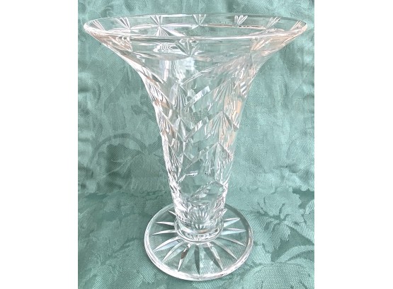 Stunning Crystal Trumpet Vase