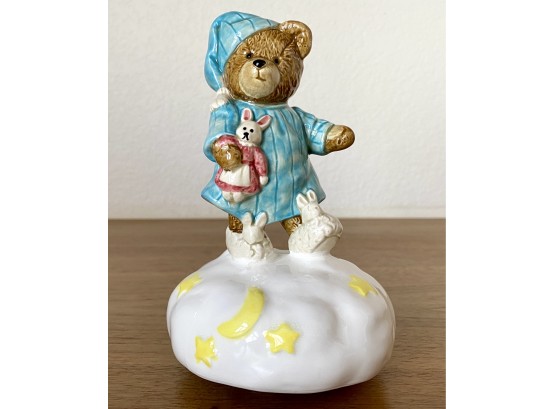Otagiri Japan Motzarts Lullaby Teddy Bear Music Box